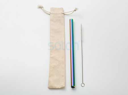 Supply ODM Reusable Stainless Steel Straws Set