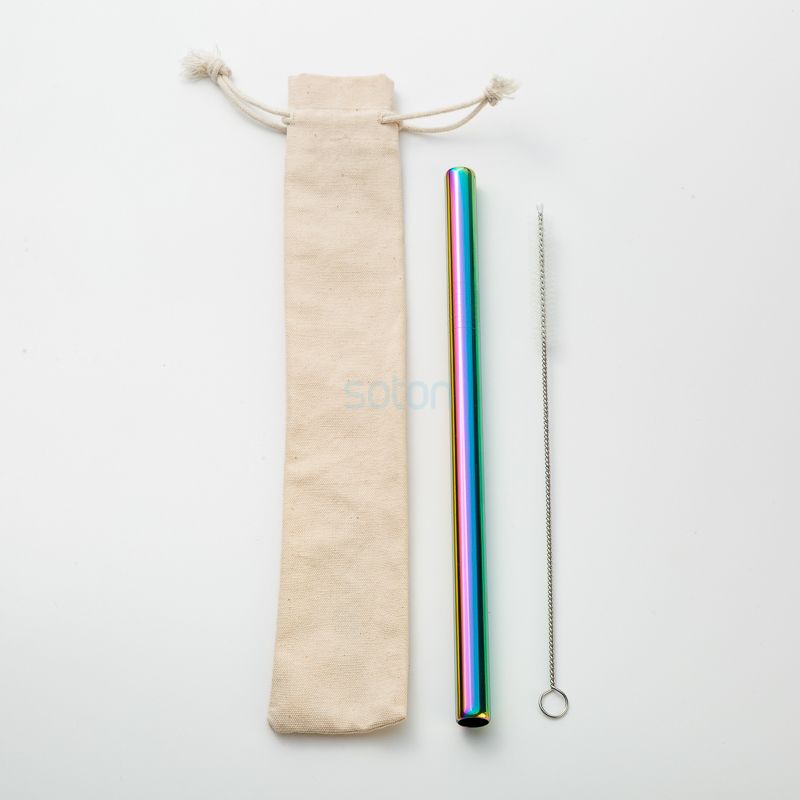 Supply ODM Reusable Stainless Steel Straws Set