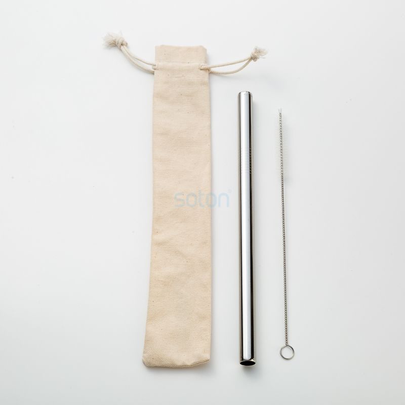 Supply ODM Reusable Stainless Steel Straws Set